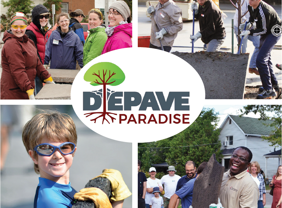 Depave Paradise: Ripping up unused pavement and planting gardens!