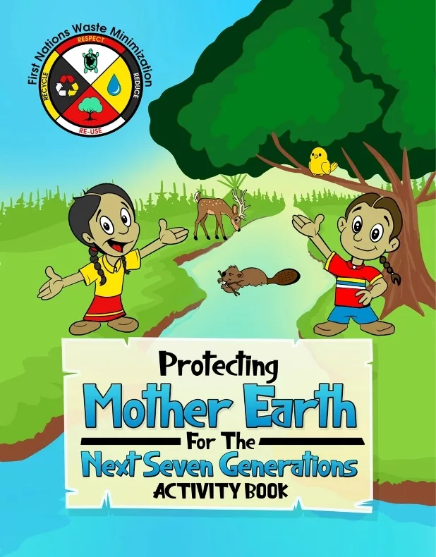 Protecting Mother Earth for the next seven generations activity book cover